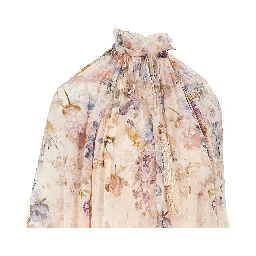 'Valiant' crêpe de chine blouse