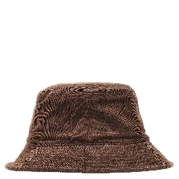 Bucket hat with logo embroidery