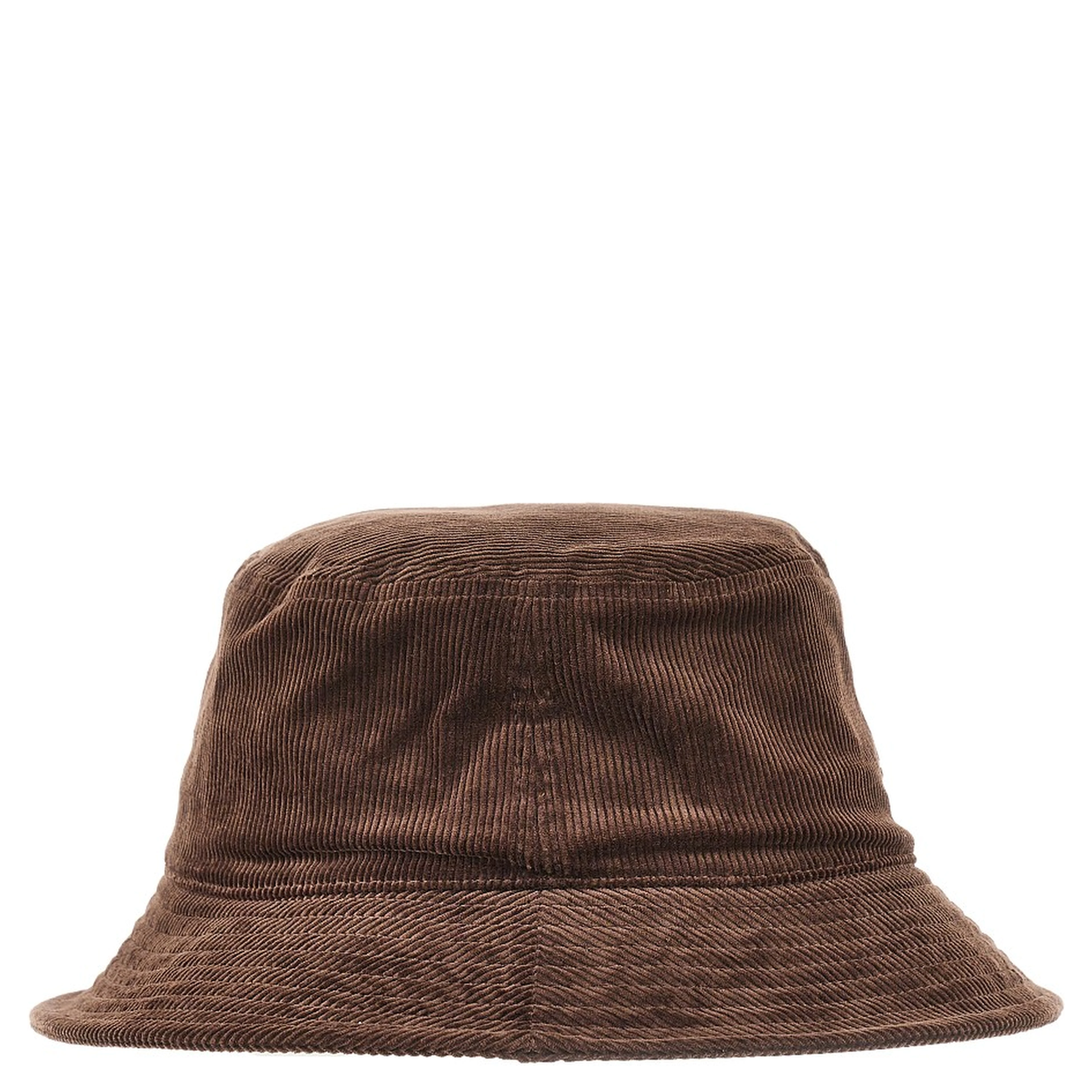 Bucket hat with logo embroidery