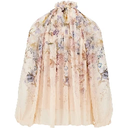 'Valiant' crêpe de chine blouse
