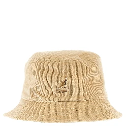 Bucket hat with logo embroidery