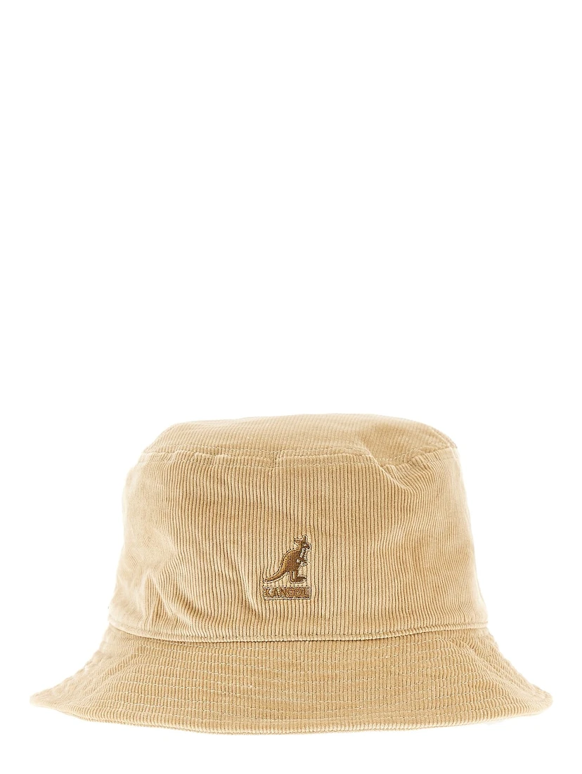 Bucket hat with logo embroidery