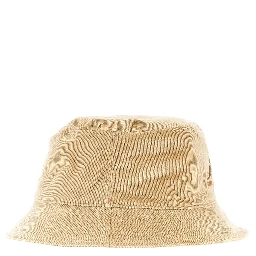 Bucket hat with logo embroidery