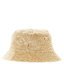 Bucket hat with logo embroidery