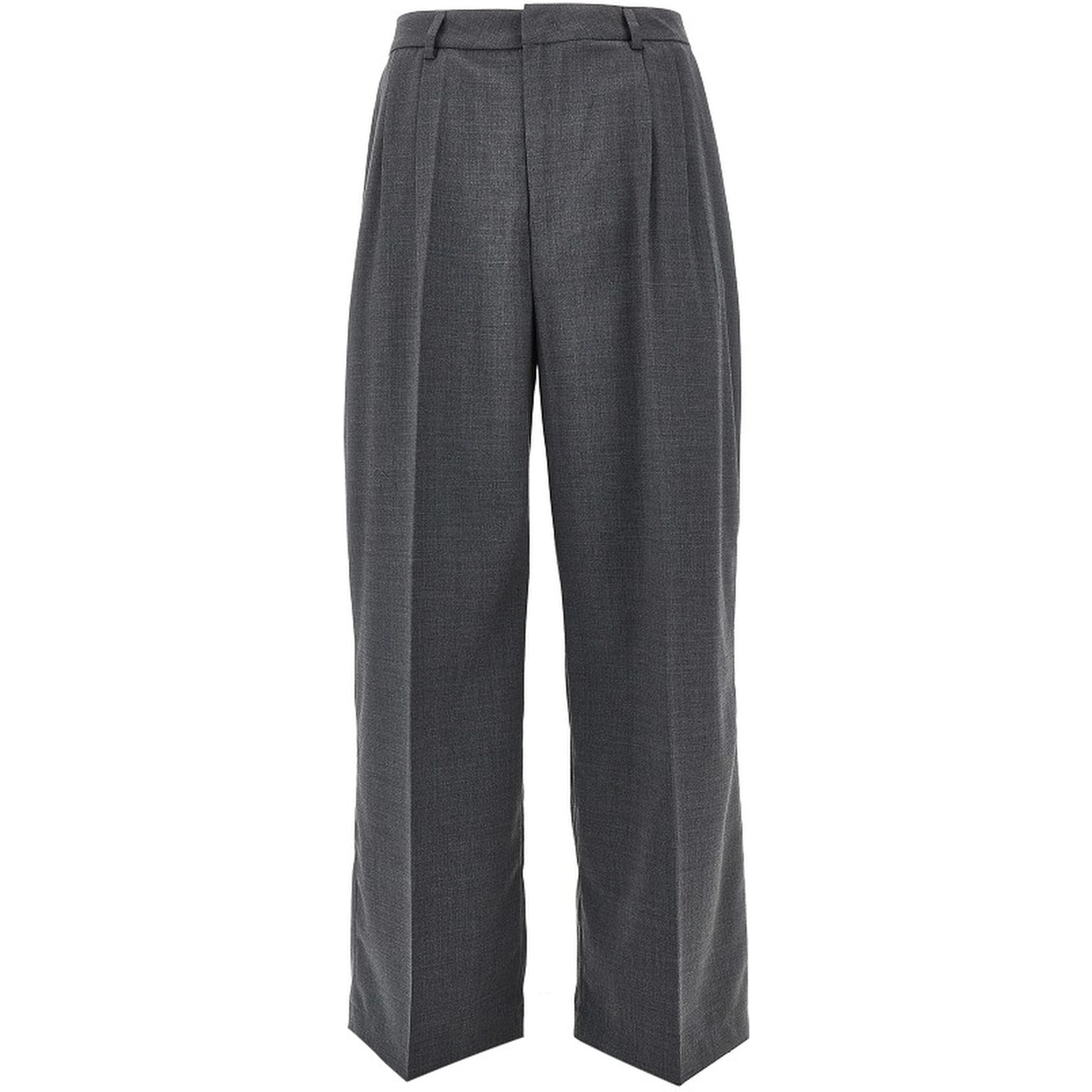 Double dart light wool pants