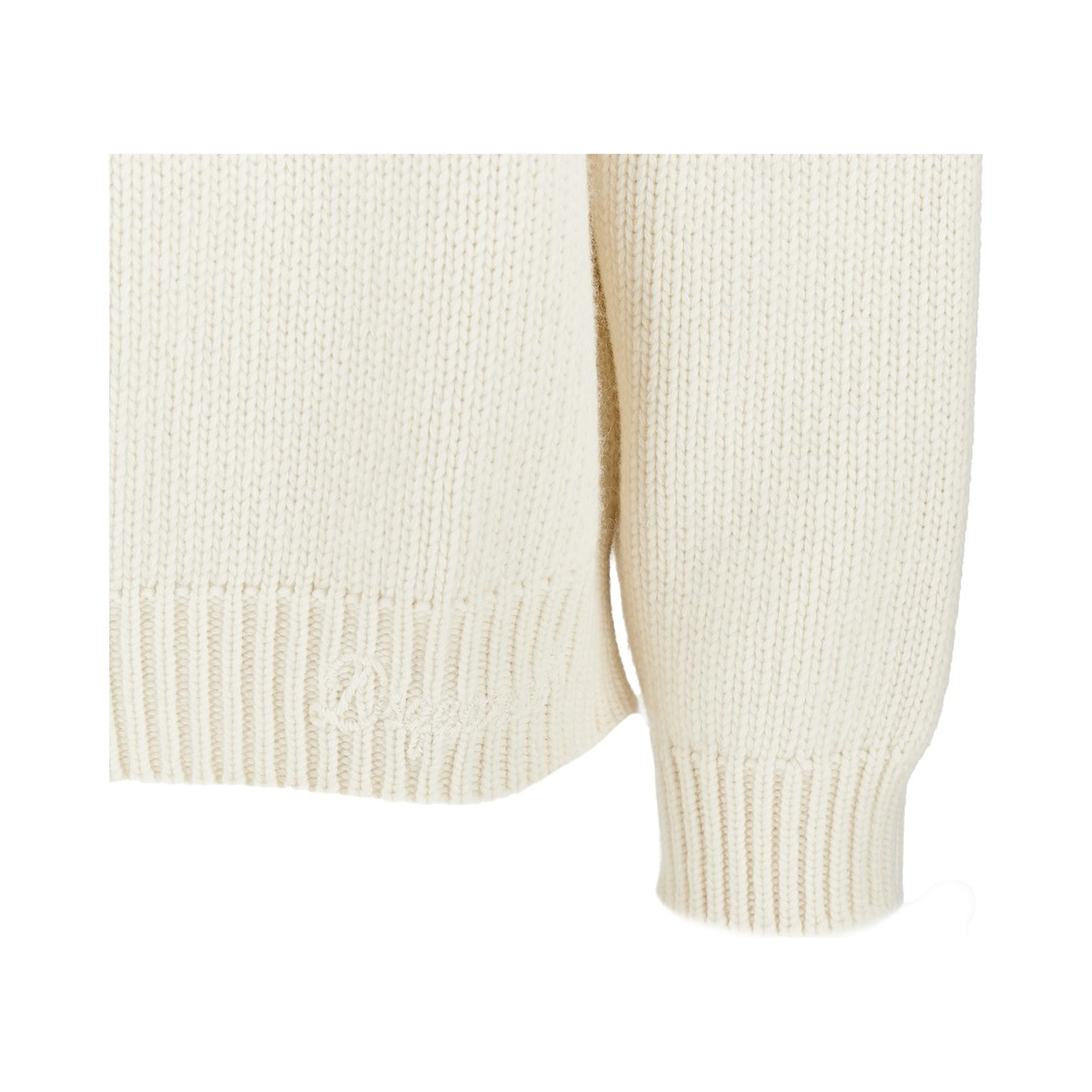 Jacquard motif wool sweater