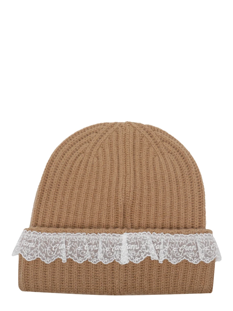 GANNI Hats Beige alternative