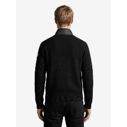 Black padded cardigan
