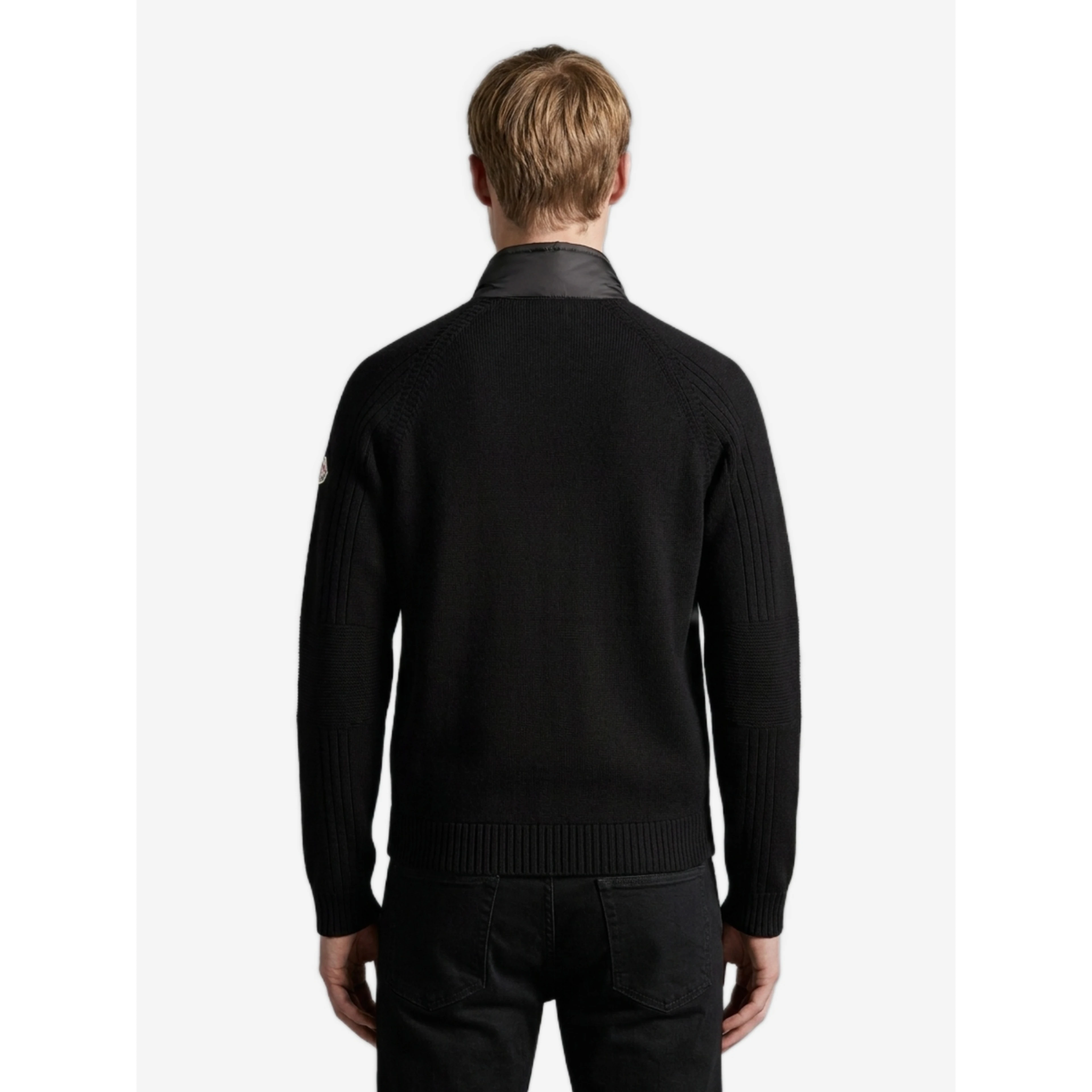 Black padded cardigan