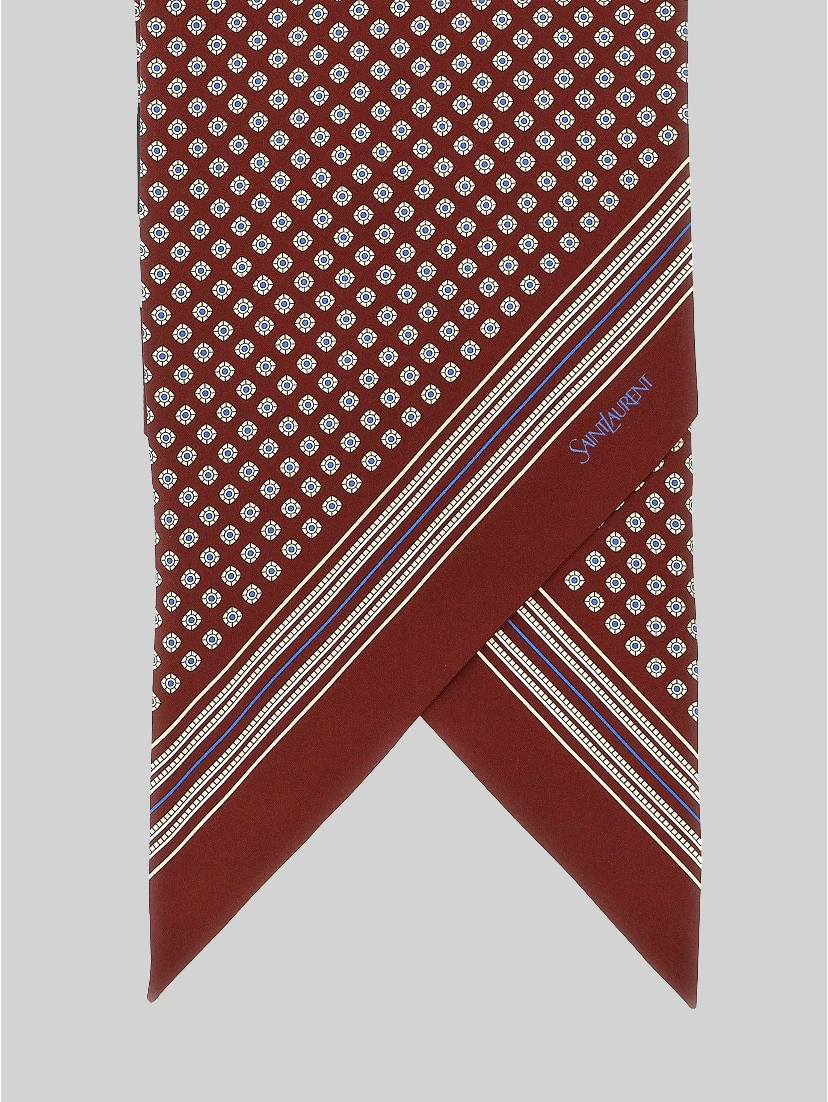 Lavallière ribbon in silk twill