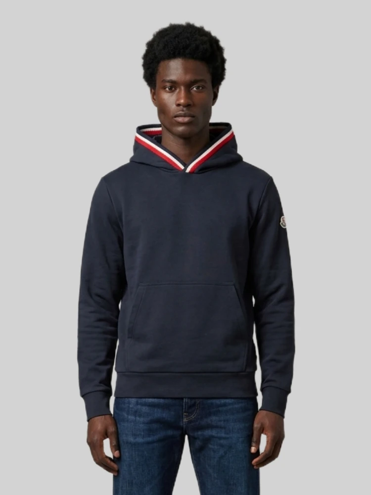 Hoodie tricolour detail