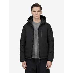 Lodge jacket with hood