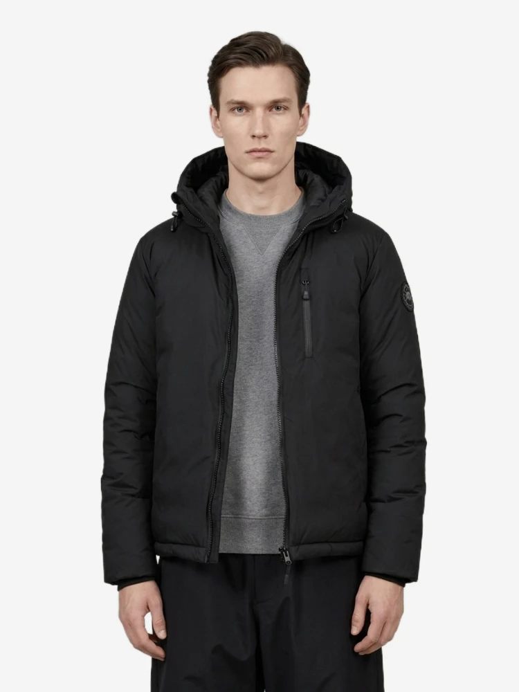 Lodge jacket with hood