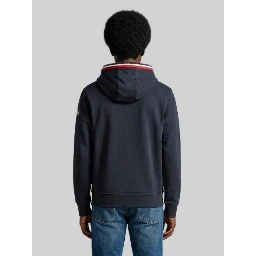 Hoodie tricolour detail