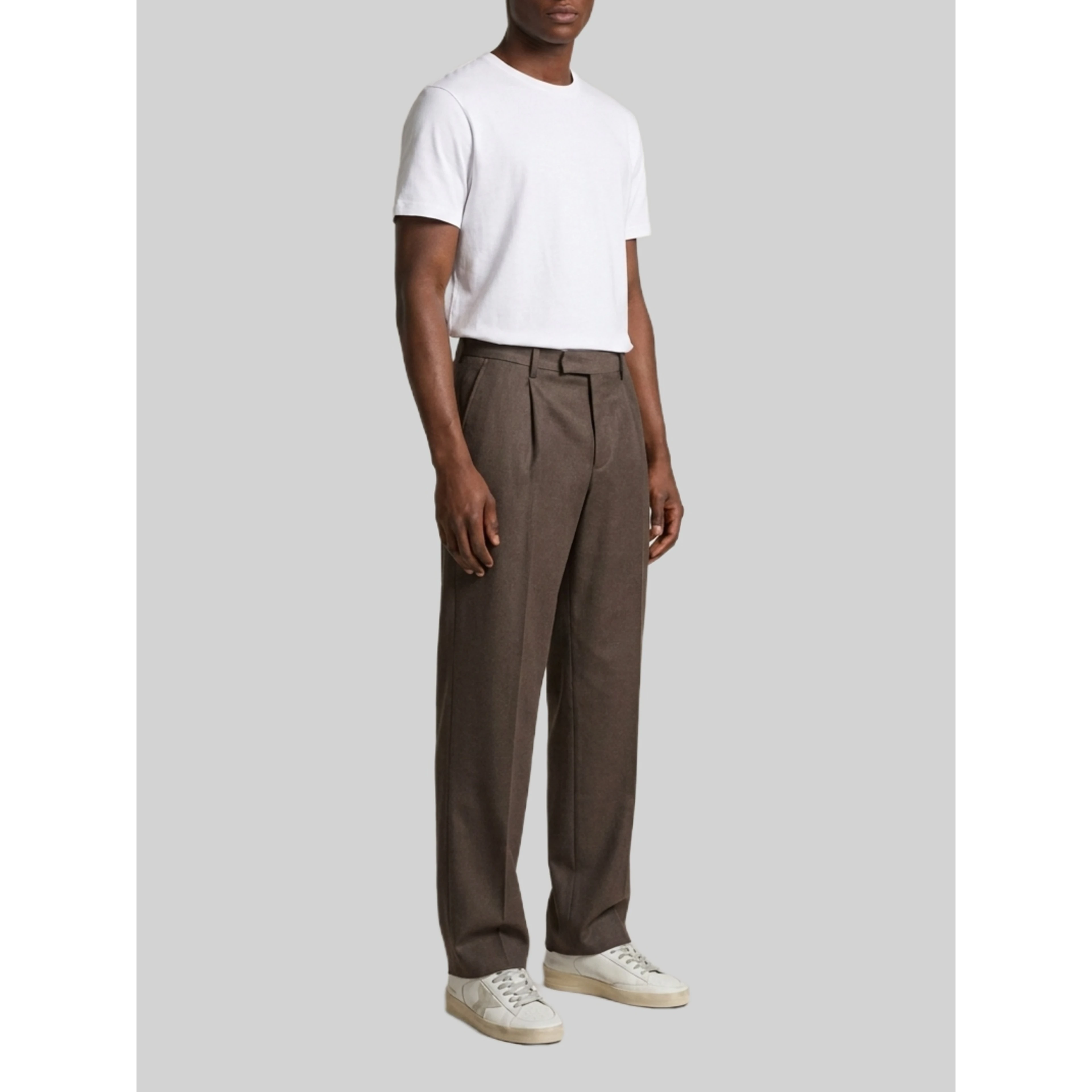 Samuel trousers in wool drill