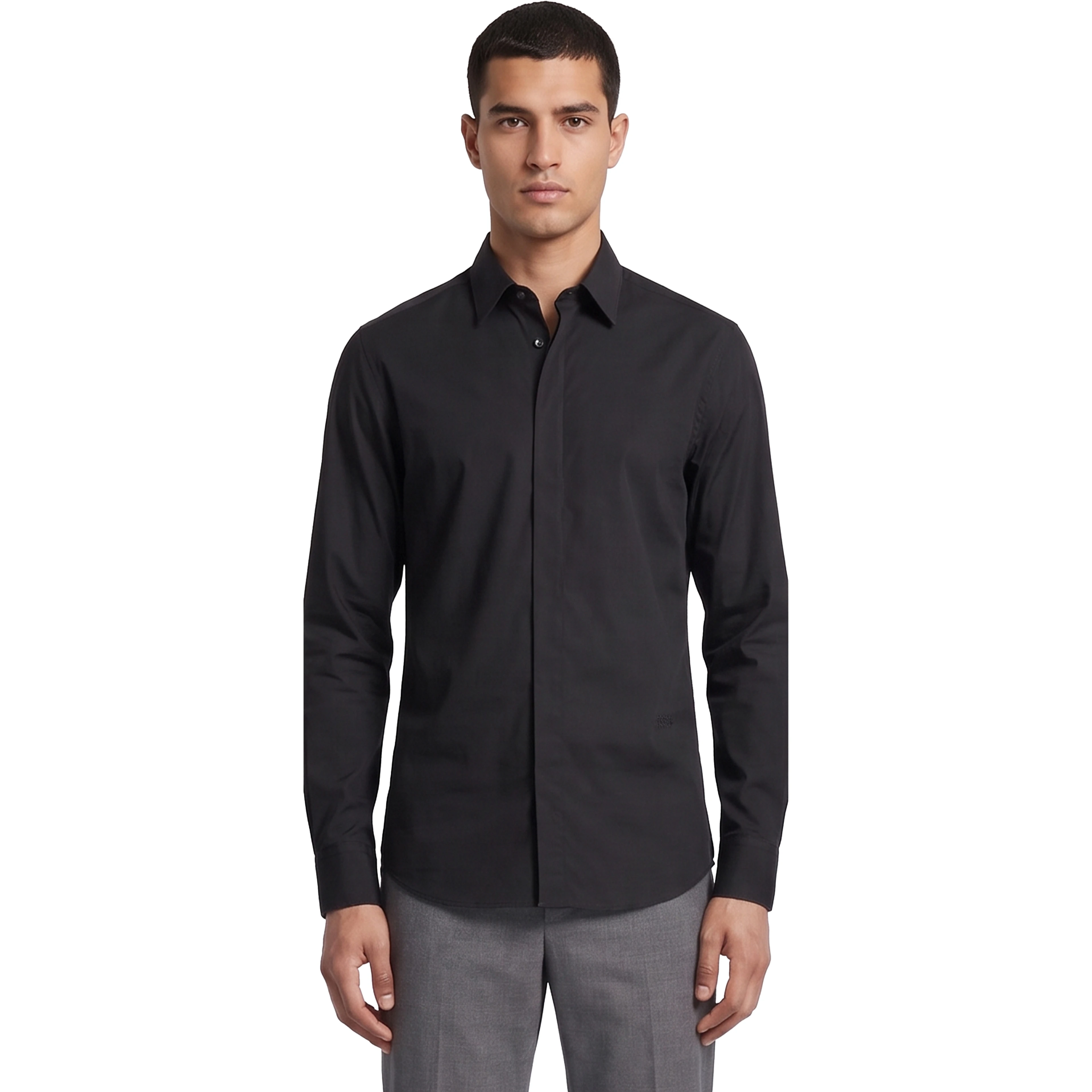 Slim black shirt