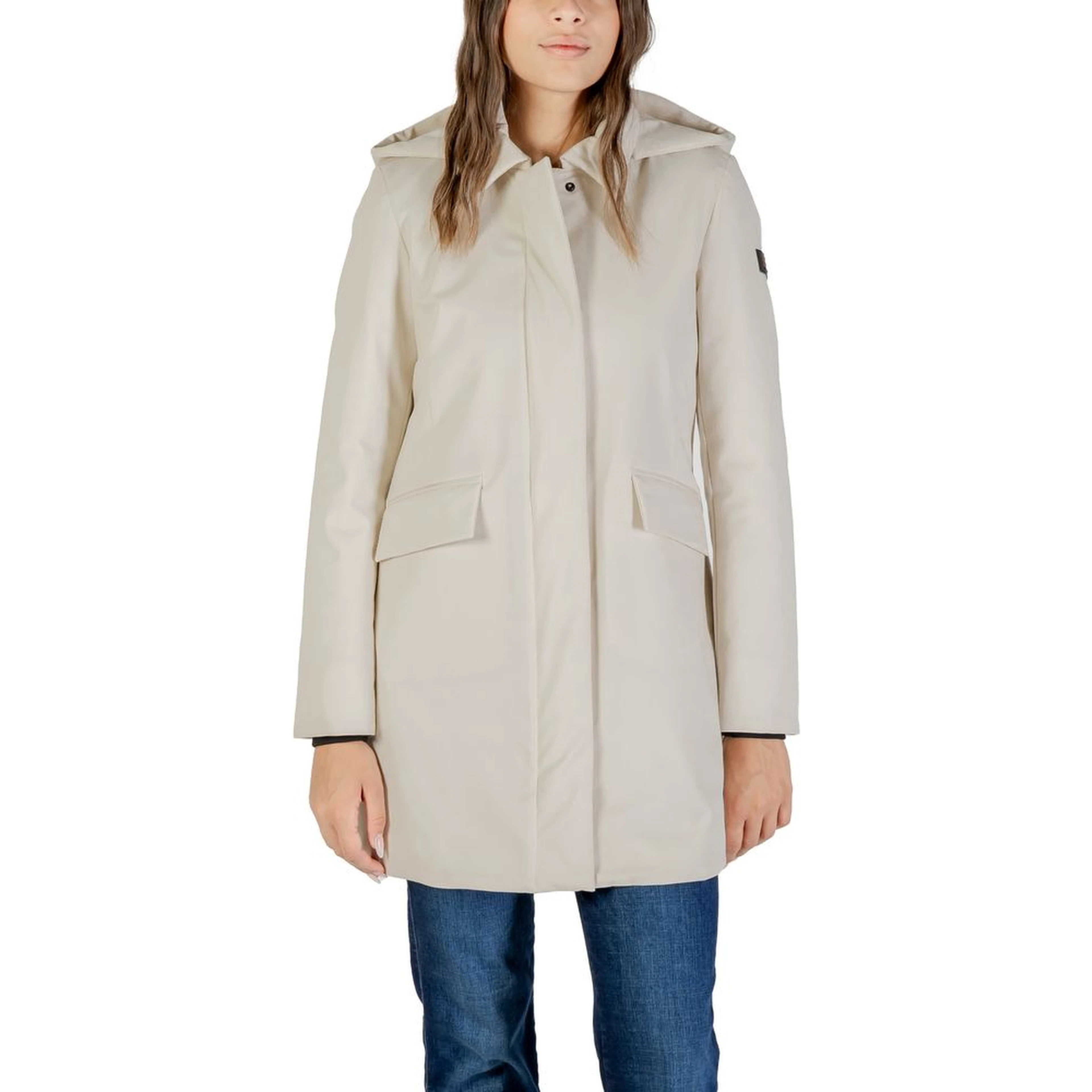 Cream Polyamide Parka