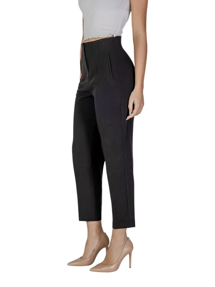 Black Recycled Polyester Casual Pants alternative