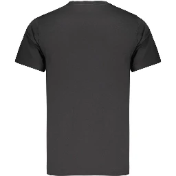 Black Cotton Men's T-Shirt