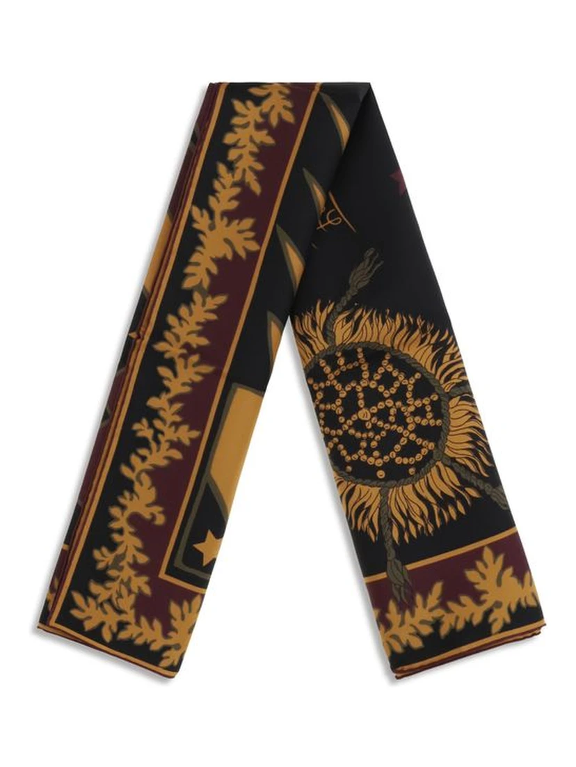 Multicolor Silk Scarf