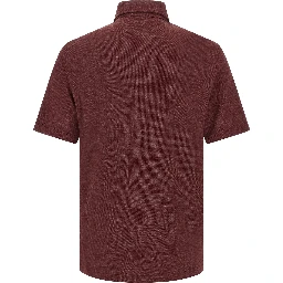 Bordeaux Virgin Wool Polo Shirt
