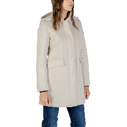 Cream Polyamide Parka