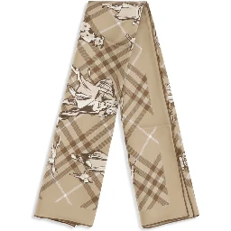 Beige Silk Scarf