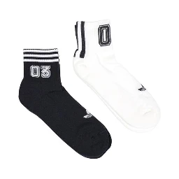 Black And White Cotton Socks