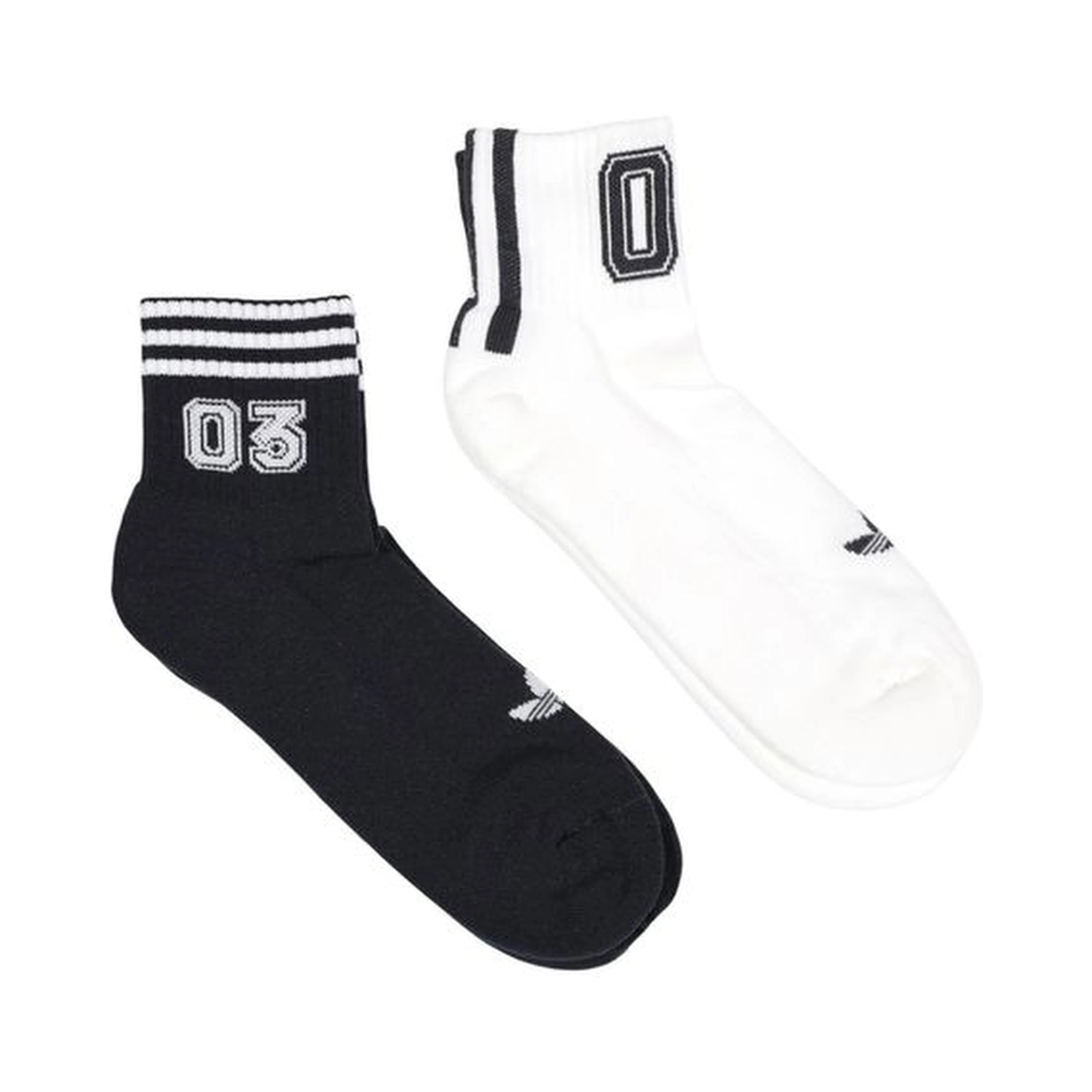 Black And White Cotton Socks