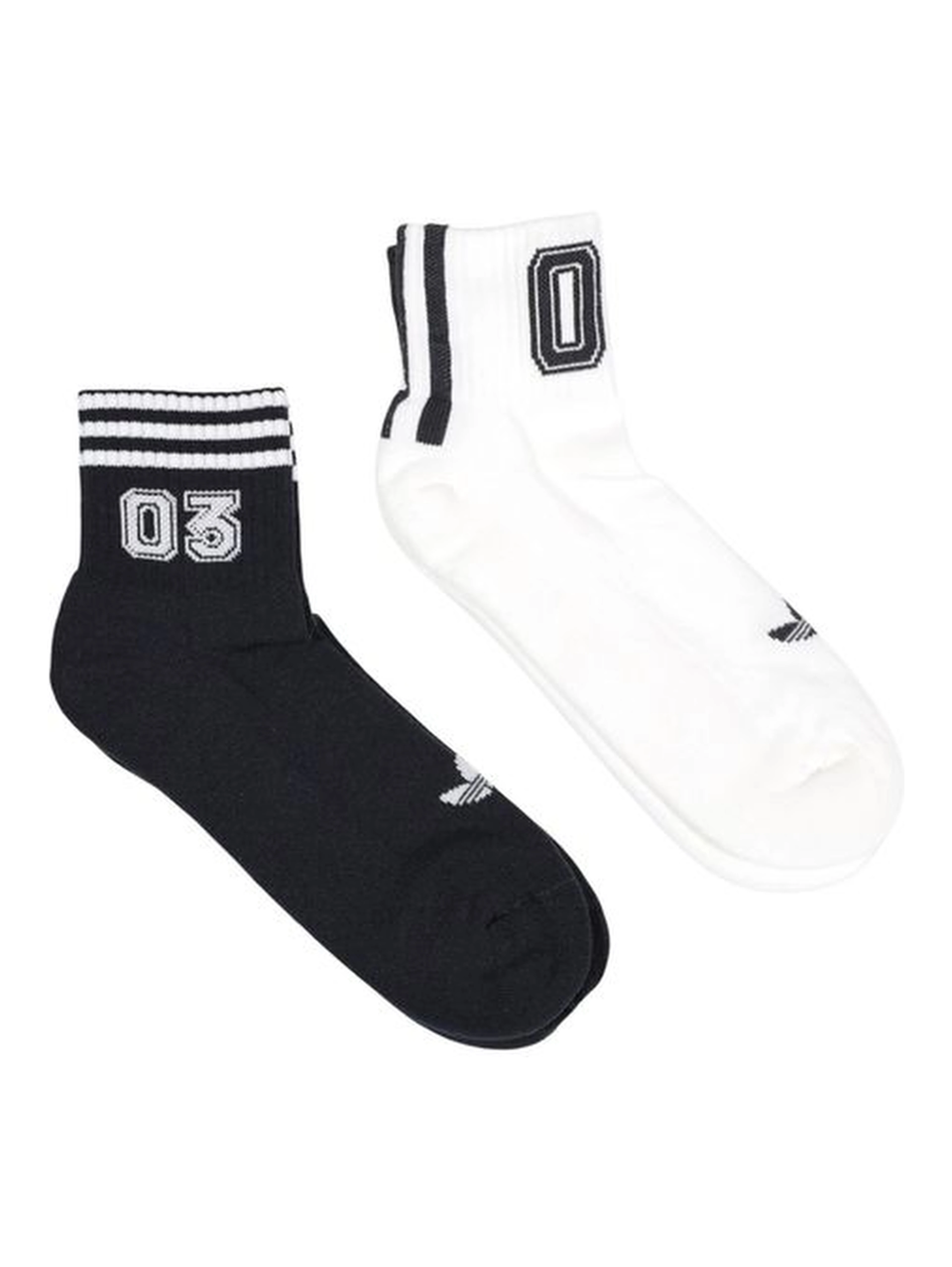 Black And White Cotton Socks