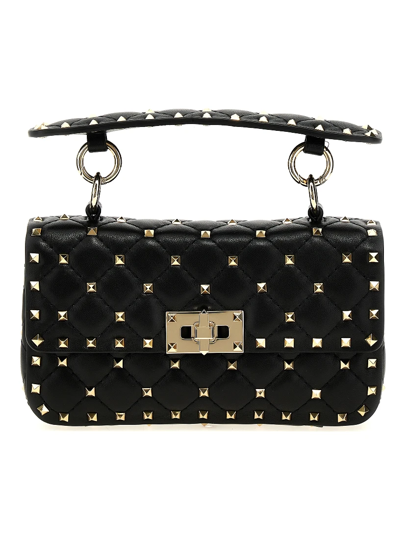 Black Lamb Leather Handbag