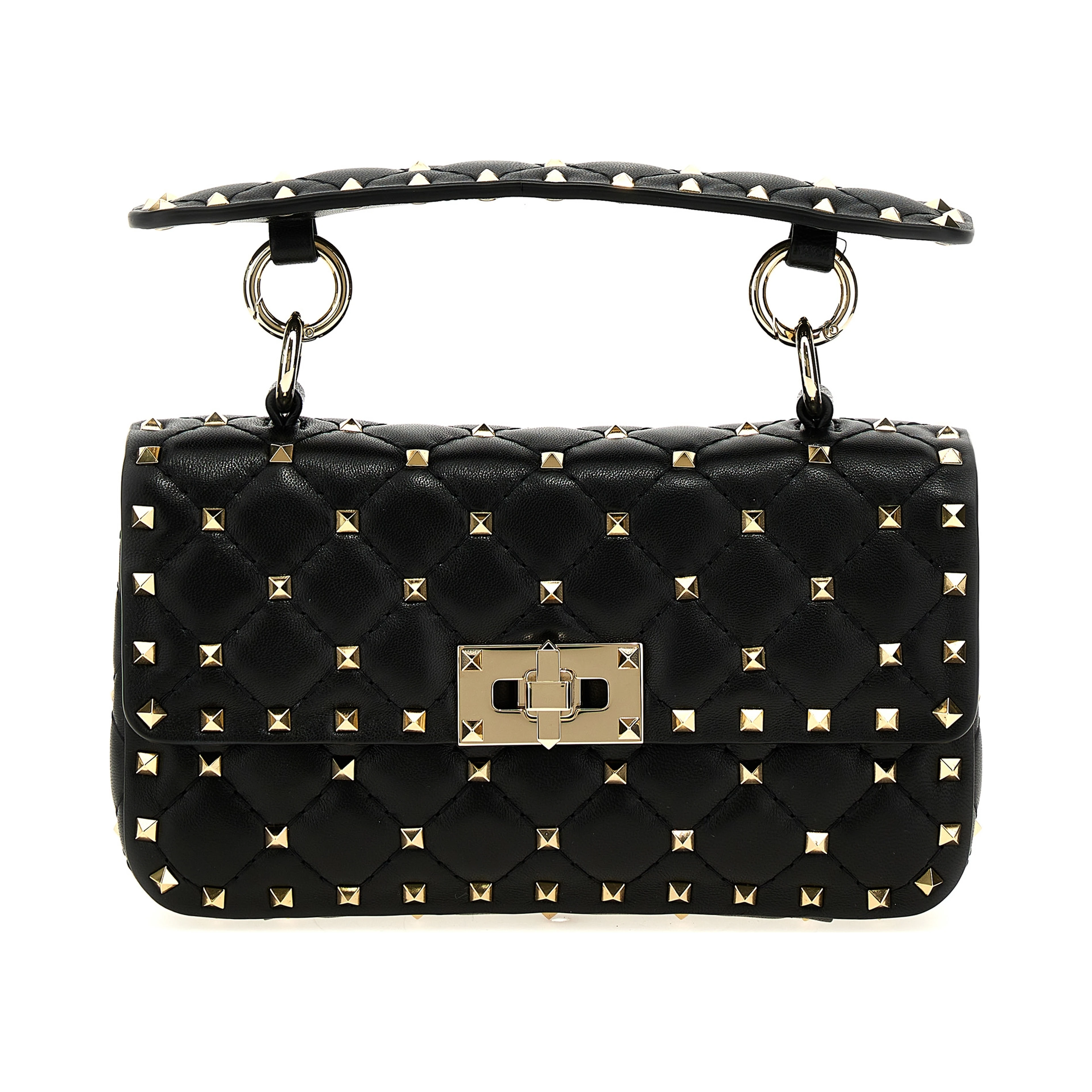 Black Lamb Leather Handbag
