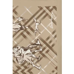 Beige Silk Scarf
