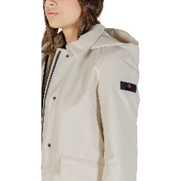 Cream Polyamide Parka