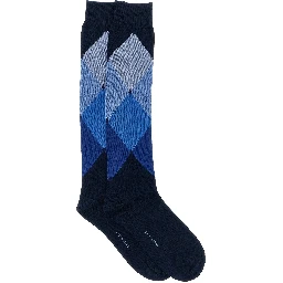 Blue Cotton Socks