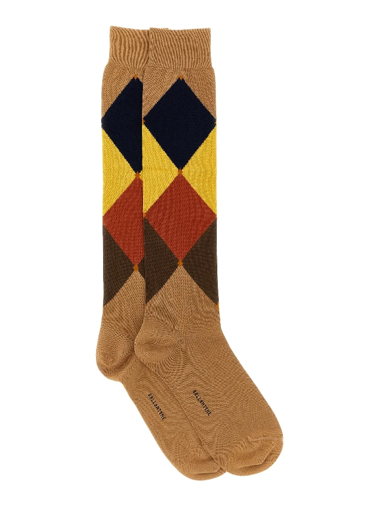 Brown Cotton Socks
