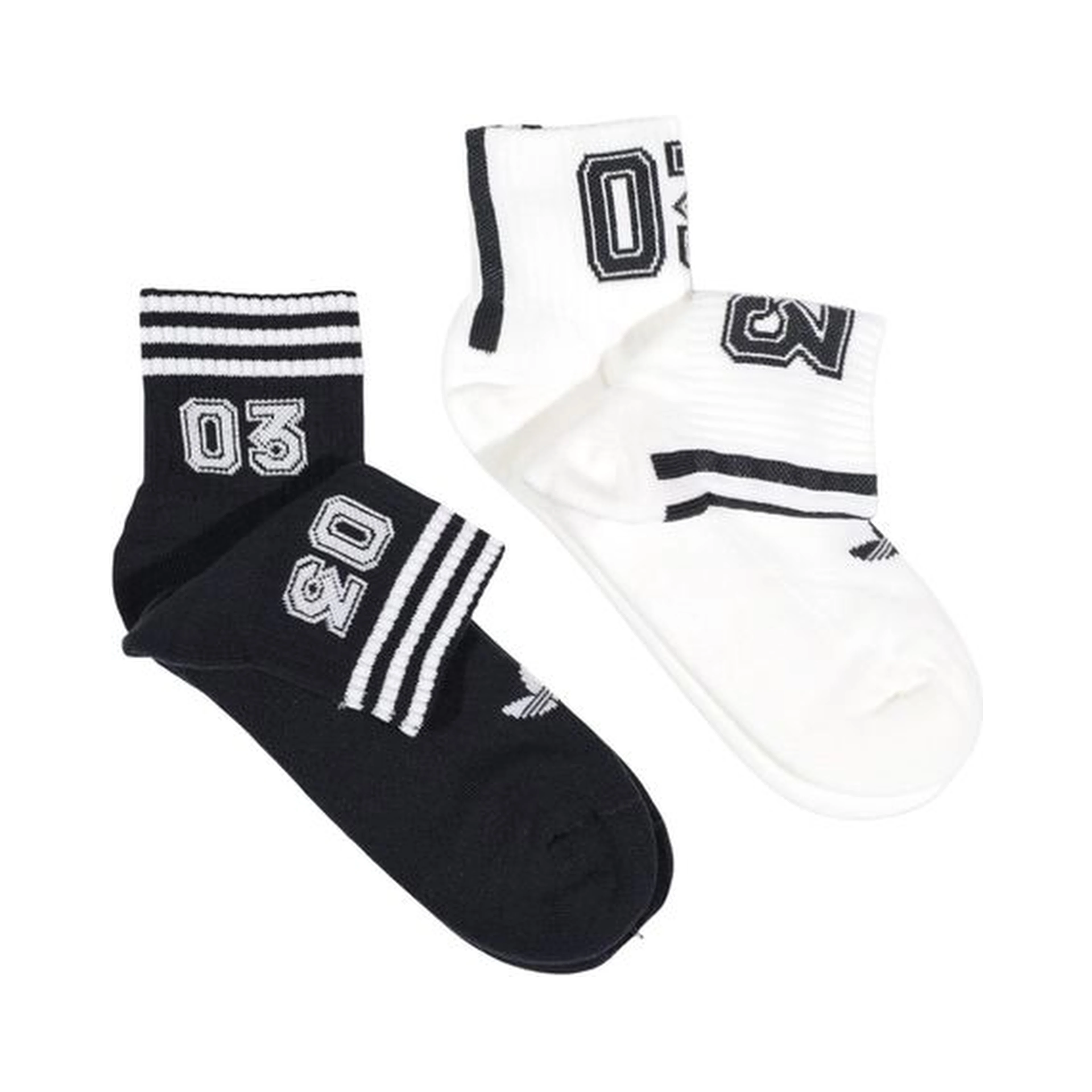 Black And White Cotton Socks