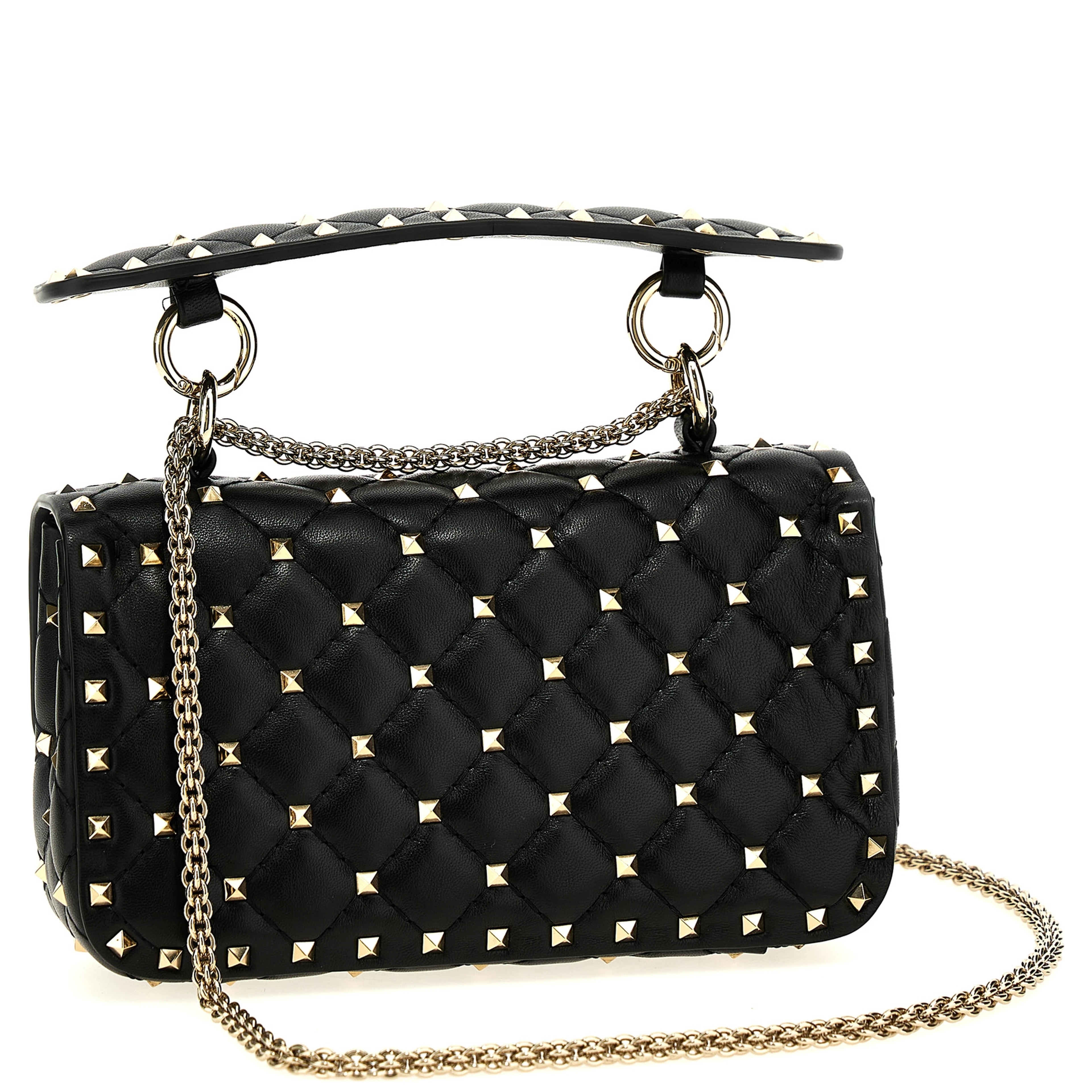 Black Lamb Leather Handbag