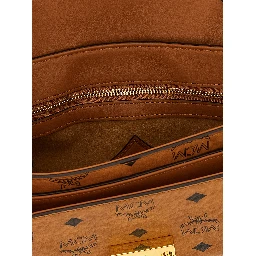 Brown Polyethylene Crossbody Bag
