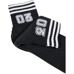 Black And White Cotton Socks