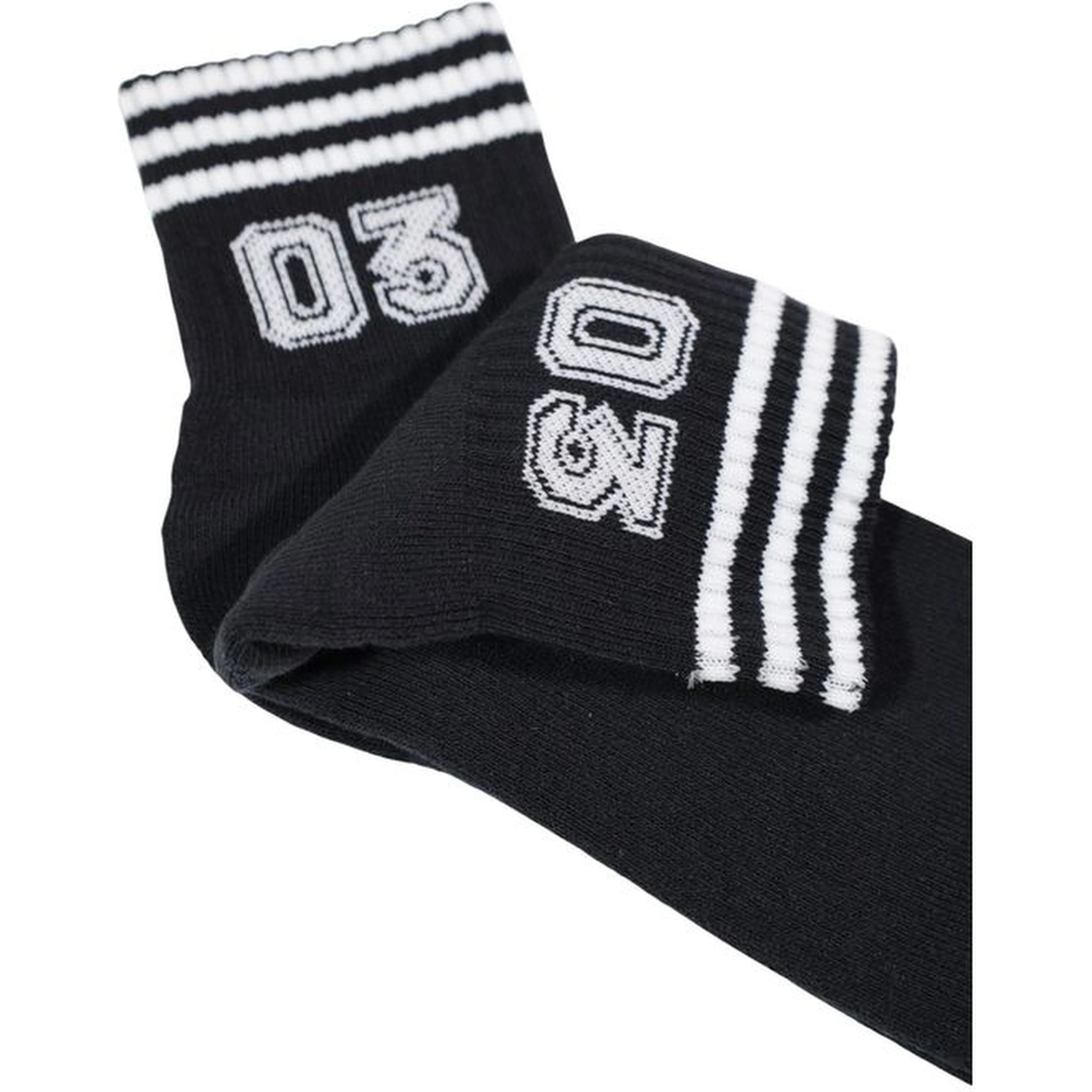 Black And White Cotton Socks