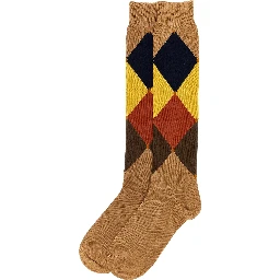 Brown Cotton Socks