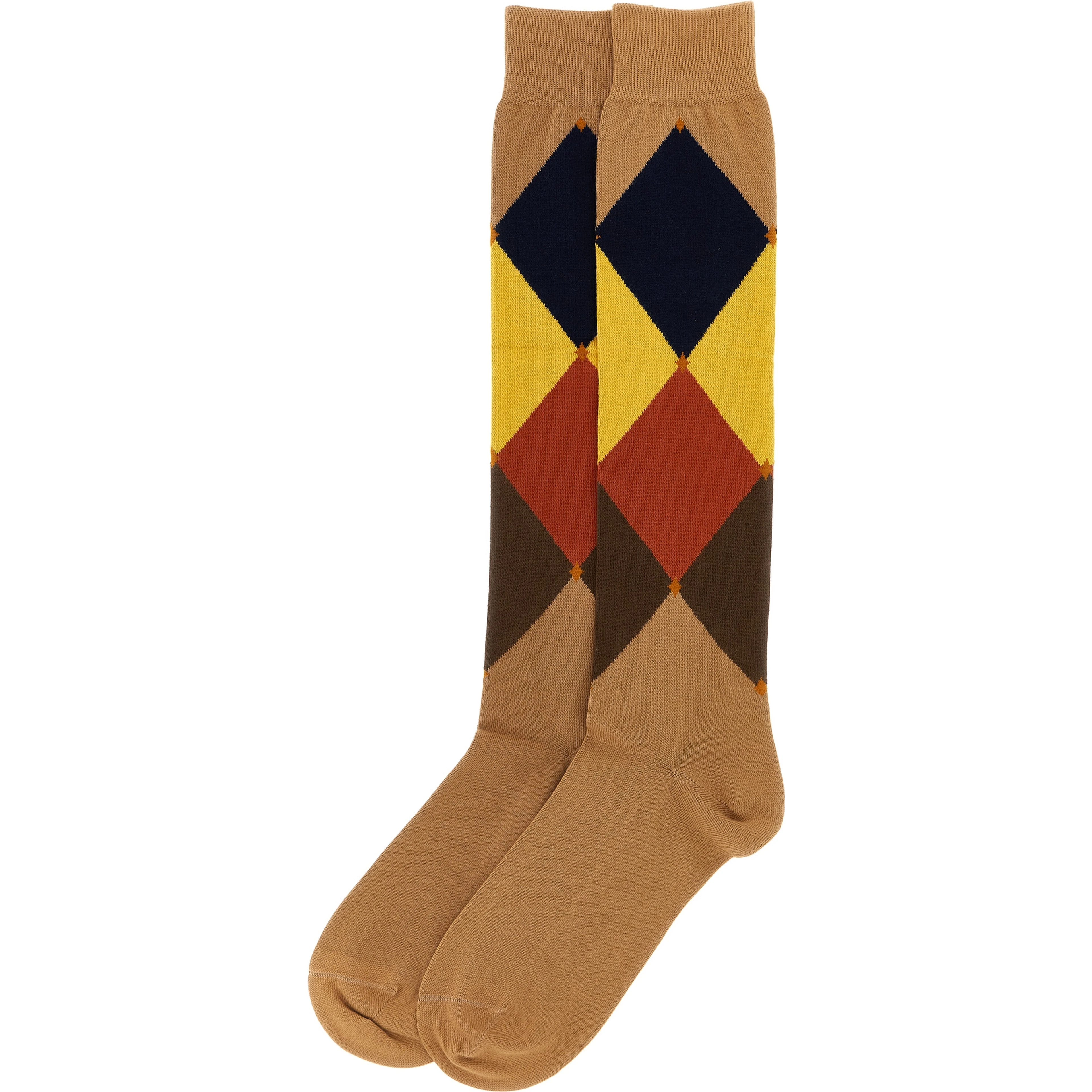 Brown Cotton Socks