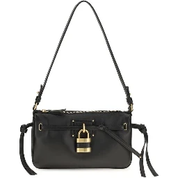 Black Calf Leather Bos Taurus Shoulder Bag