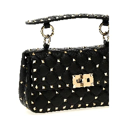 Black Lamb Leather Handbag