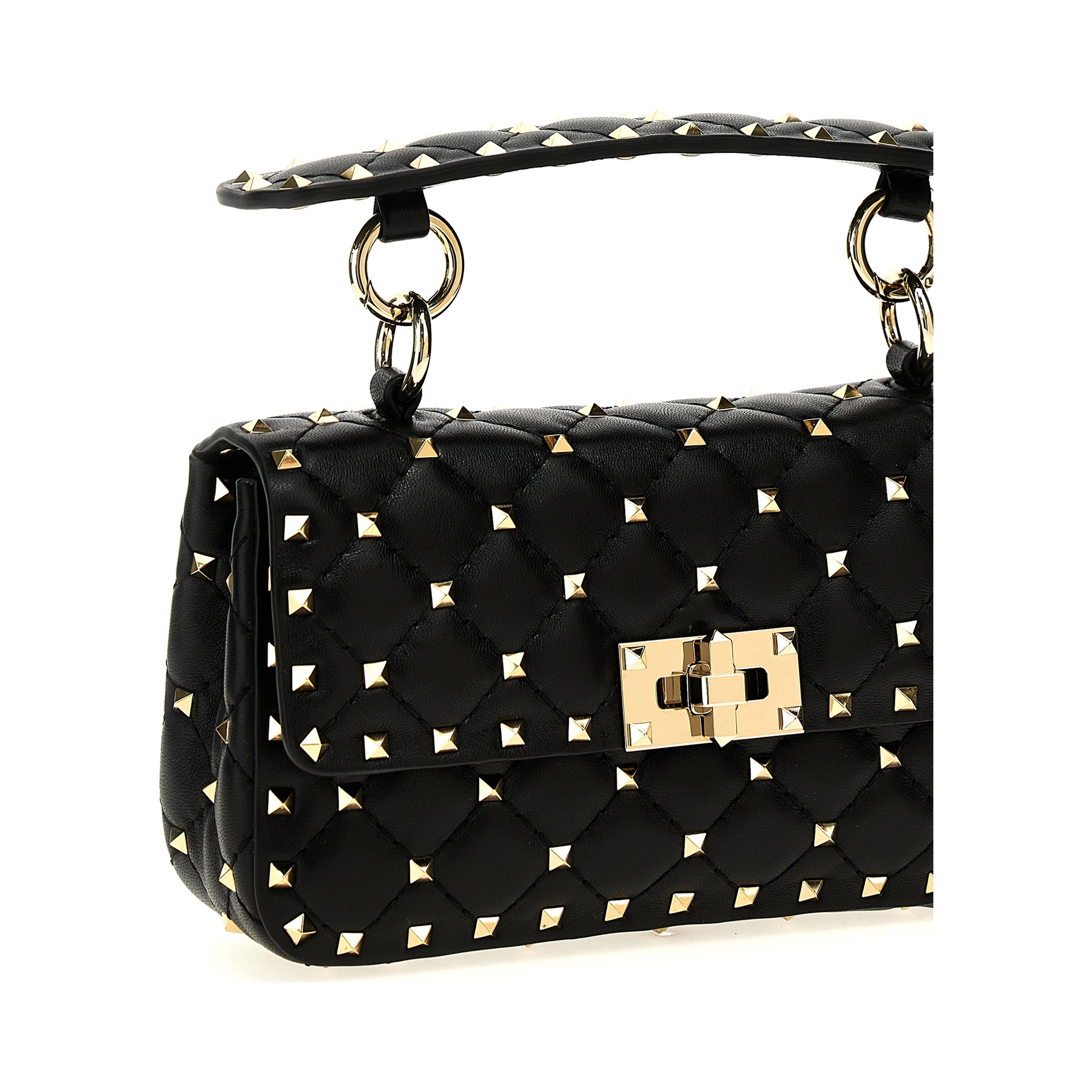 Black Lamb Leather Handbag