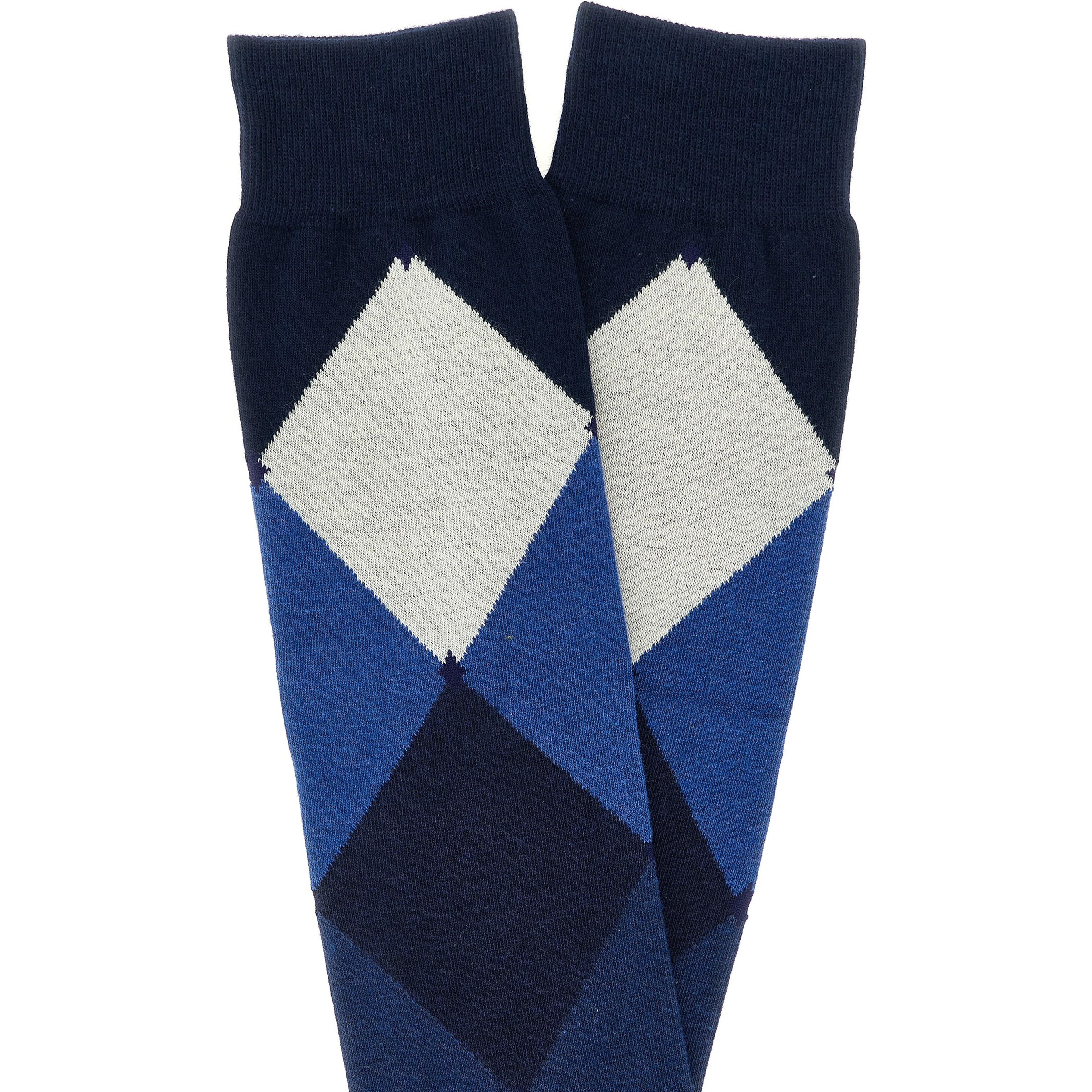 Blue Cotton Socks