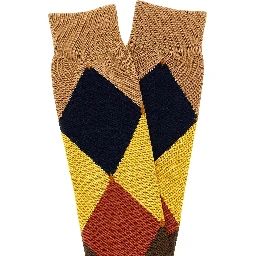 Brown Cotton Socks