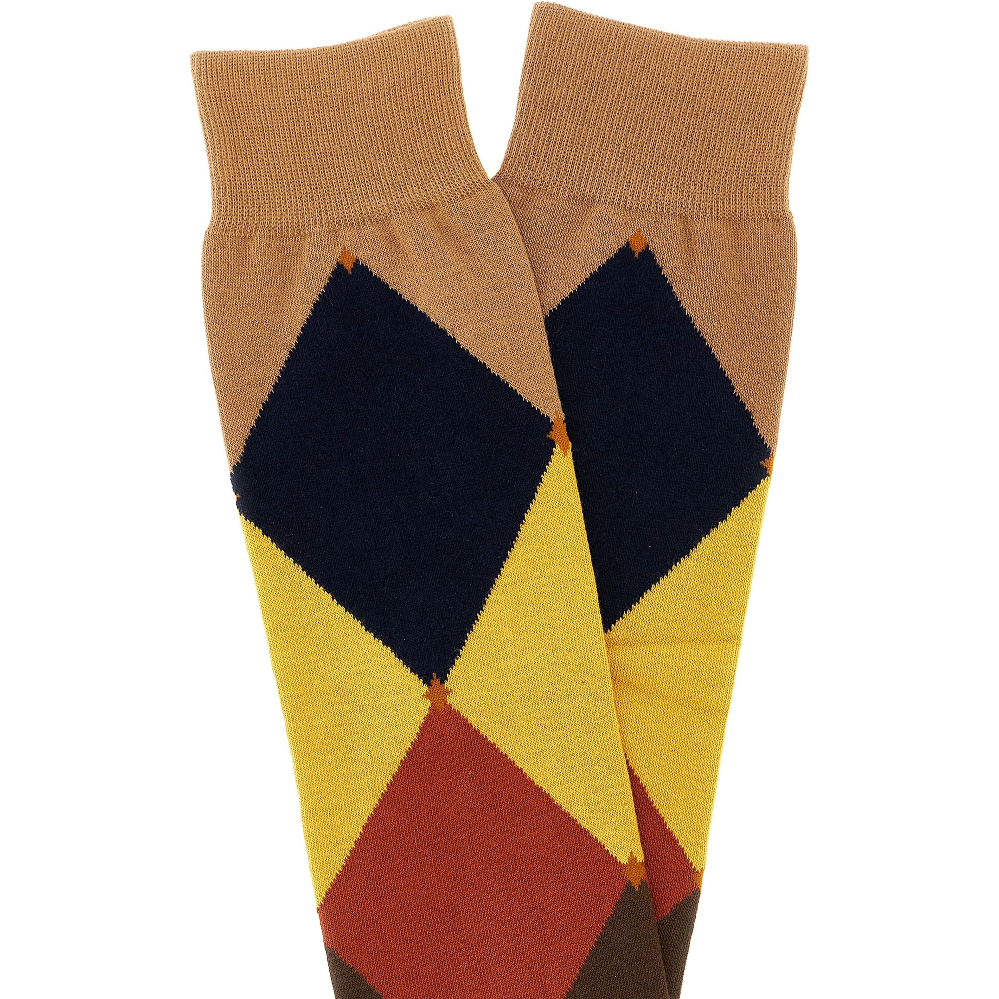 Brown Cotton Socks