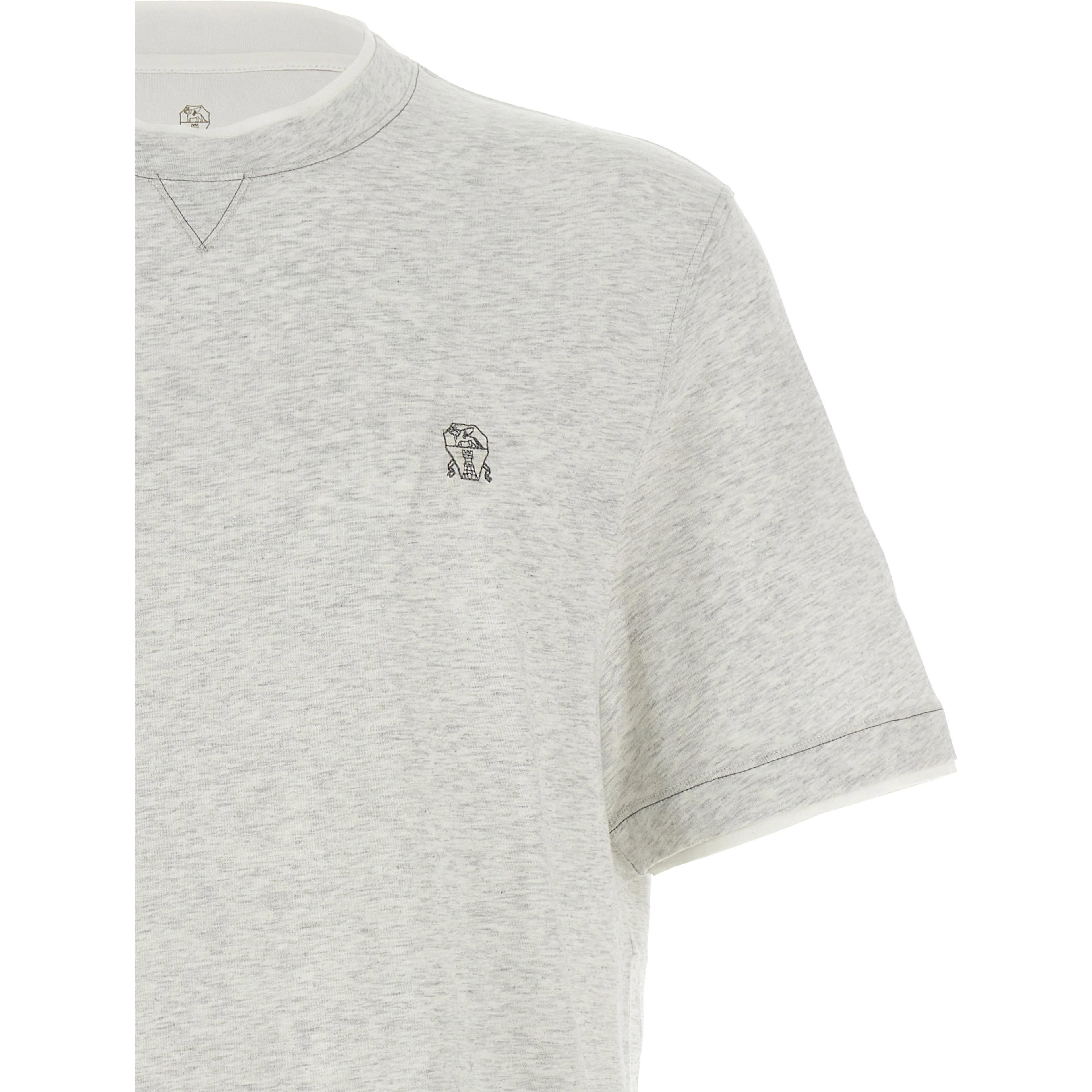 Gray Cotton T-Shirt